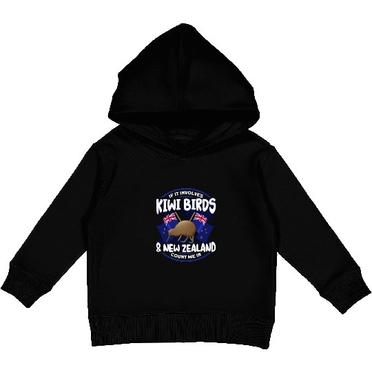 Bird Lover Endangered Species Kiwi Bird Kids Pullover Hoodies