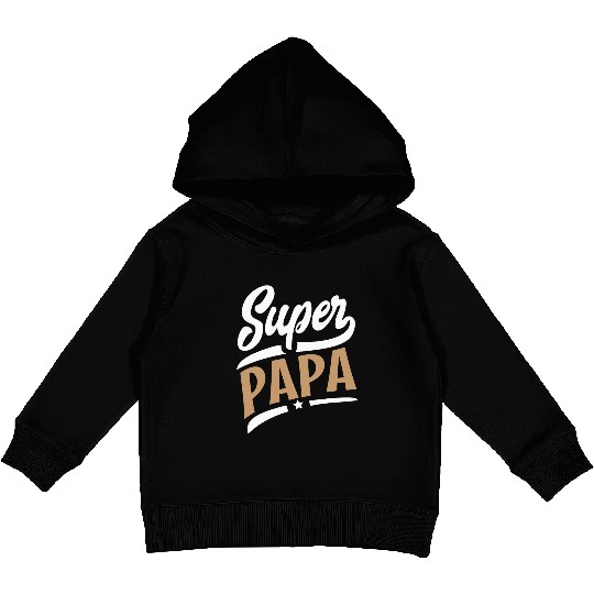 Super Papa Kids Pullover Hoodies