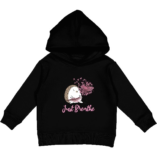 Just Breathe Dandelion Wildflower Botaal Nature Fl Kids Pullover Hoodies