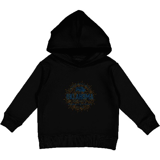 State Of Oklahoma Kids Pullover Hoodies