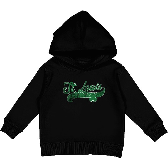 St Louis Shamrock St Patrick'S Day Saint Paddy'S Kids Pullover Hoodies