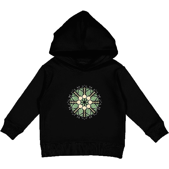 Banjo Mandala Bluegrass Mindfulness & Nature Kids Pullover Hoodies