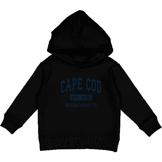 Cape Cod Massachusetts Ma Vintage Athletic Kids Pullover Hoodies
