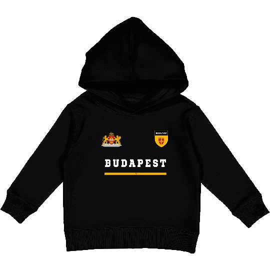 Budapest Sportsoccer Jersey Flag Football Hungary Kids Pullover Hoodies