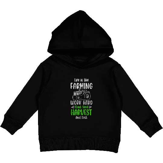 Harvest Field Worker Field Kids Pullover Hoodies