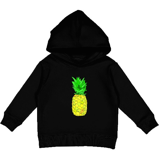 Pineapple Pun Illustration Kids Pullover Hoodies