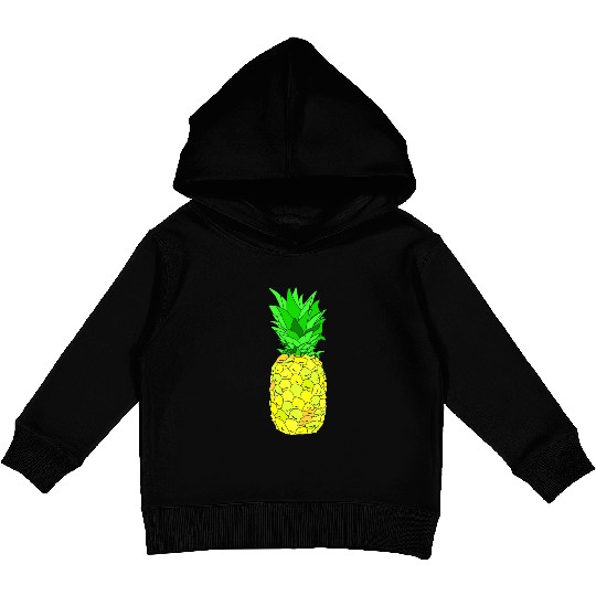 Pineapple Pun Illustration Kids Pullover Hoodies