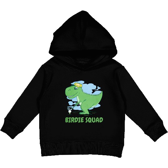 Golf T Rex Squad Kids Pullover Hoodies