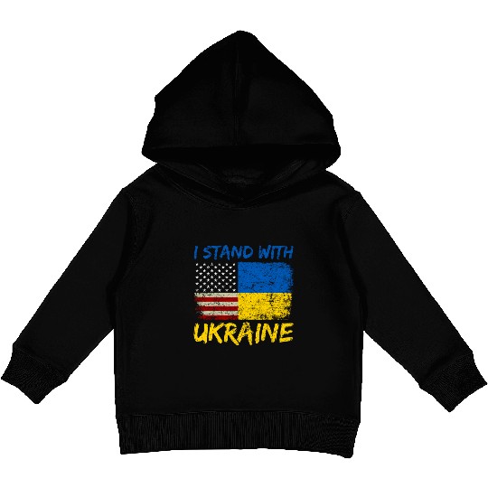 Ukraine Flag Ukrainian Ukraine Pride Kids Pullover Hoodies