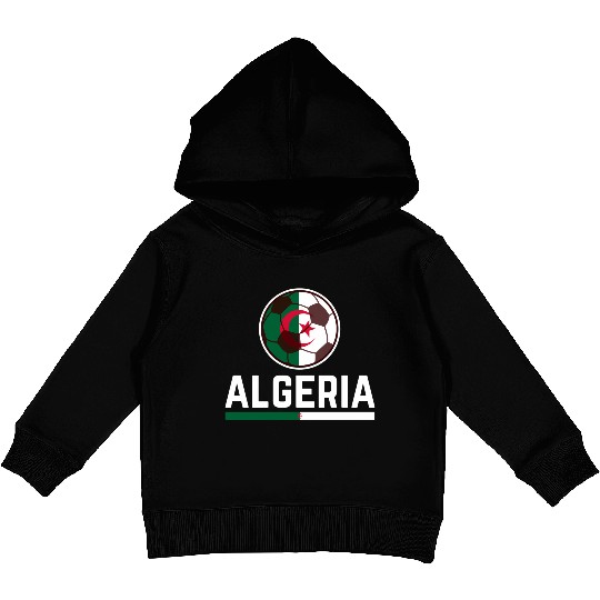 Algerian Soccer Jersey Football Team National Flag Kids Pullover Hoodies