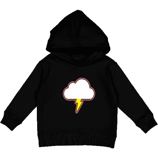 Thunder Cloud Lightning Raining Storm Kids Pullover Hoodies