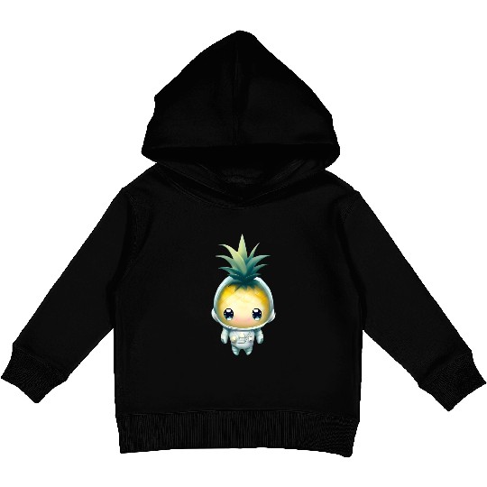 Kawaii astronauts pineapple Kids Pullover Hoodies
