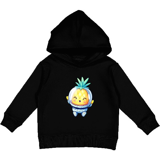 Kawaii astronauts pineapple Kids Pullover Hoodies