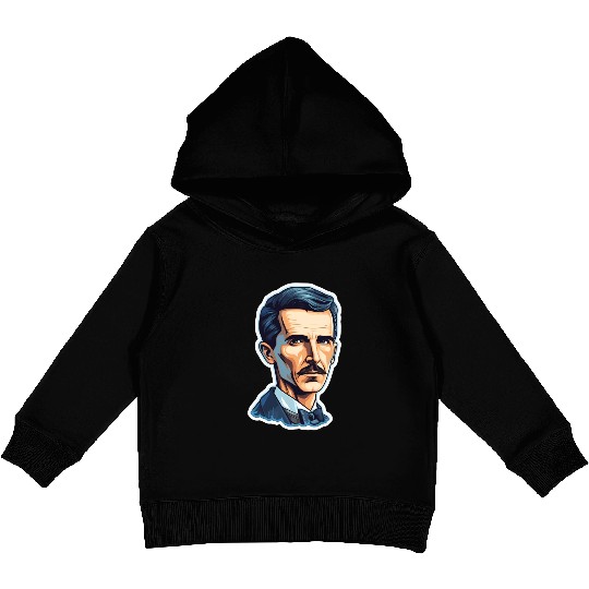 Nikola Tesla Physics Geek Nerd Kids Pullover Hoodies