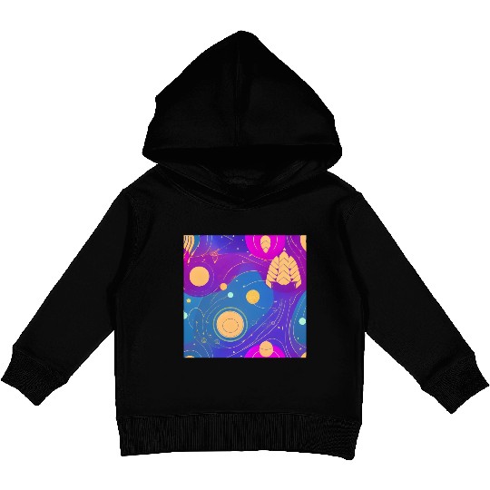 Galaxy nebula art Kids Pullover Hoodies