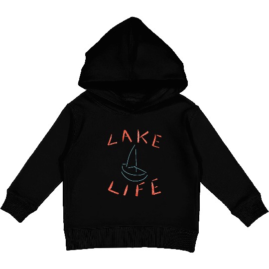 Lake Life Sketch Kids Pullover Hoodies