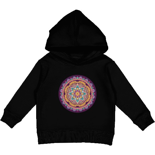 Colorful Mandala Pattern Modern 8 Kids Pullover Hoodies