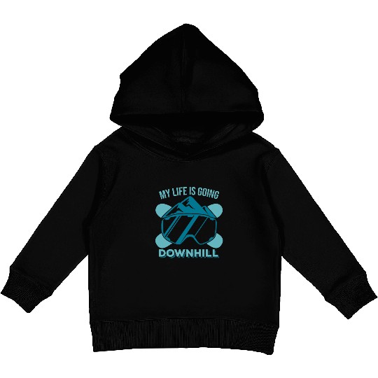 Vintage Snowboarding Kids Pullover Hoodies