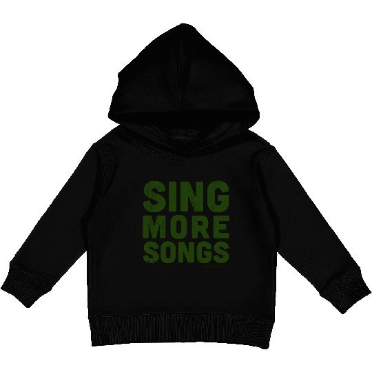 Sing More Songs Kids Pullover Hoodies (Green)