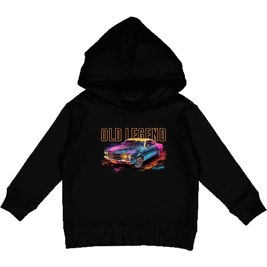 Muscle Car Kids Pullover Hoodies