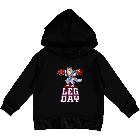 Leg Day Persian Weight Lifting Squat Gym Kids Pullover Hoodies