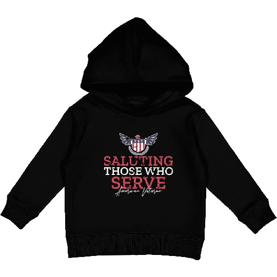 American Veteran | US Veteran | Military Veteran Kids Pullover Hoodies
