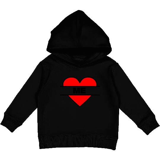 Heart I love me Kids Pullover Hoodies