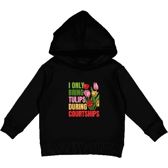 Tulip Gardening Tulips Kids Pullover Hoodies
