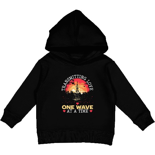 Ham Radio Operator Morse Code Radioactivity Kids Pullover Hoodies