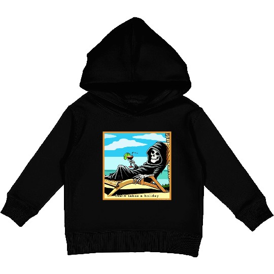 Death Takes A Holiday Kids Pullover Hoodies