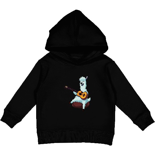 Musical alpaca Kids Pullover Hoodies