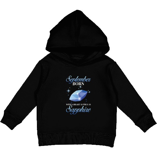 Birthstone September Sapphire Kids Pullover Hoodies