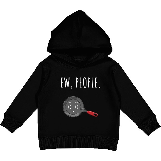 Ew People Big Eyes Frying Pan Kids Pullover Hoodies