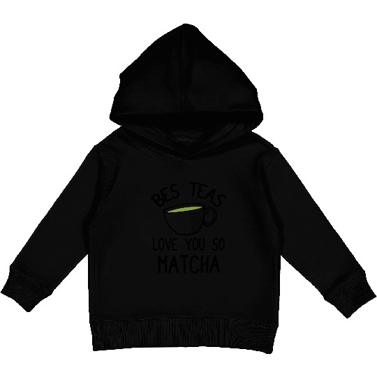 Green Tea Lover Japanese Matcha Latte Drink Matcha Kids Pullover Hoodies