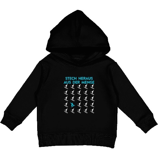 Snowboarder Stand Out from the Crowd Snowboarding Kids Pullover Hoodies