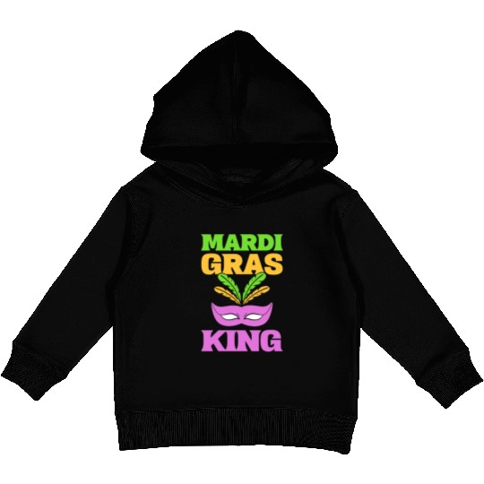 Mardi Gras King Street Dancer Kids Pullover Hoodies