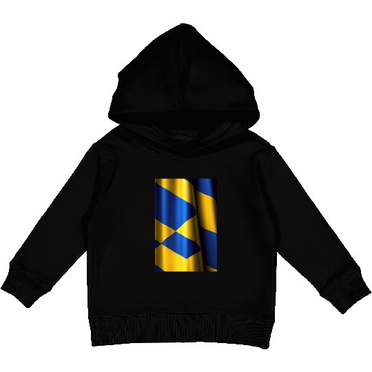 Ukrainian Blue and Yellow Flag: A Tale of National Kids Pullover Hoodies