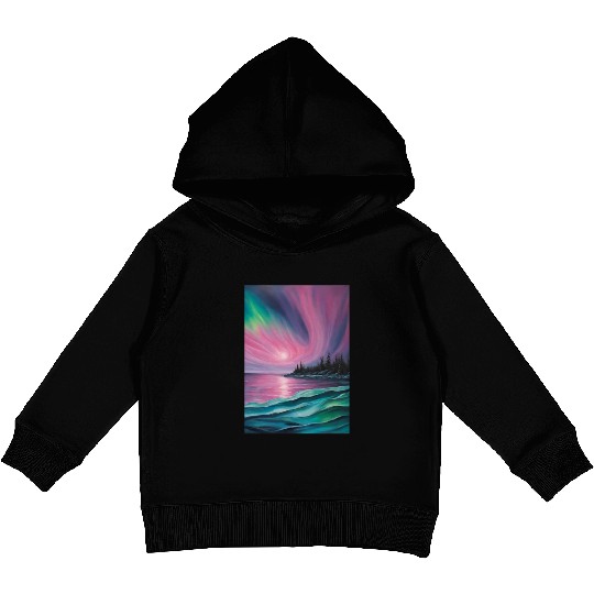 Northern lights Kids Pullover Hoodies