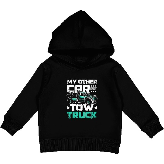 My other car is a tow truck Kids Pullover Hoodies