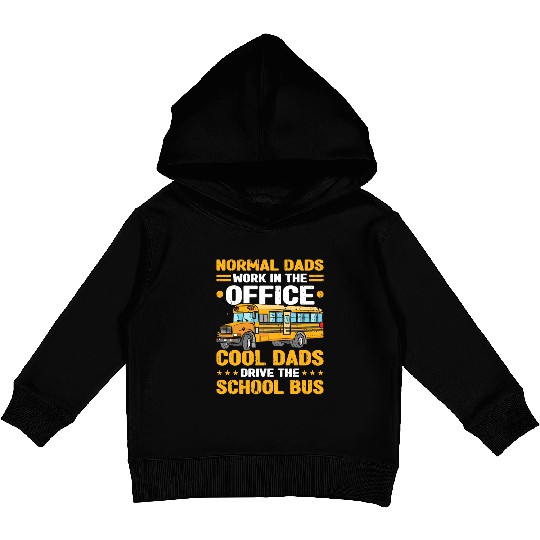 Bus Driver Dad School Bus Kids Pullover Hoodies