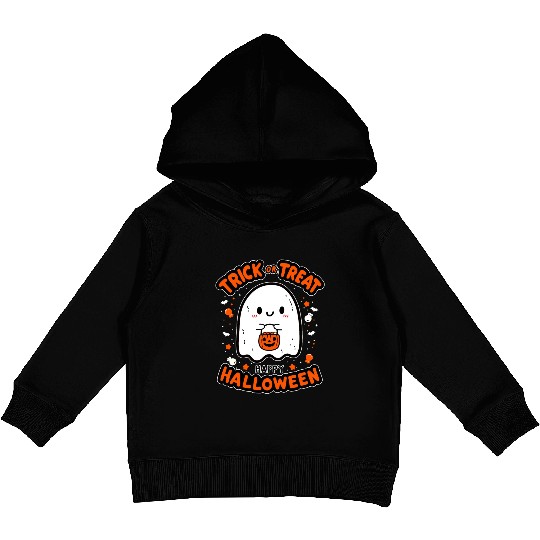 Trick or Treat - Happy Halloween Kids Pullover Hoodies