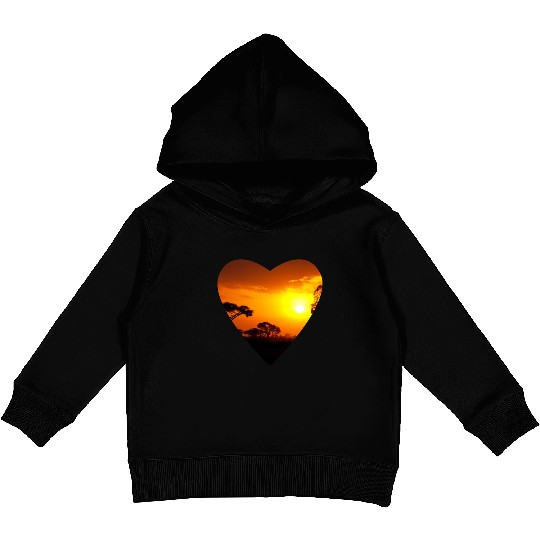 LOVE of African Heart Kids Pullover Hoodies