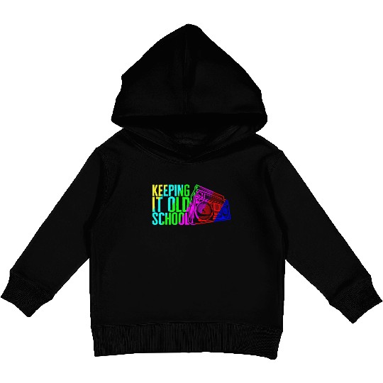 Music Kids Pullover Hoodies, Keeping It Old School Stereo Retro