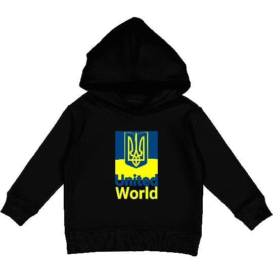 United World Ukraine Kids Pullover Hoodies