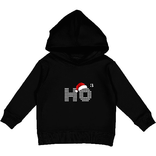 HO HO HO Christmas Funny Santa Kids Pullover Hoodies