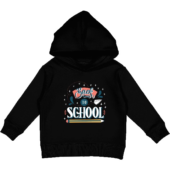 Back To School With A Pencil Kids Pullover Hoodies