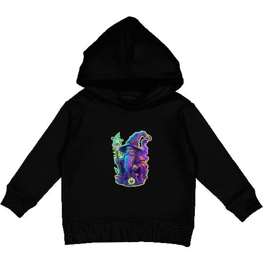 wizard mushrooms Kids Pullover Hoodies