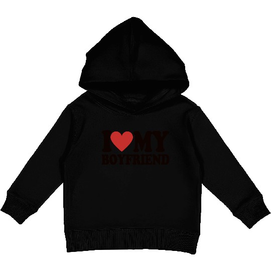 I Love My Boyfriend Kids Pullover Hoodies Baby Tees for Women Y2k