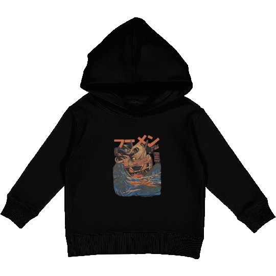The Great Ramen off Kanagawa Classic Kids Pullover Hoodies