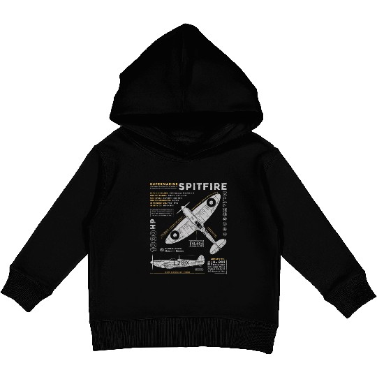 Supermarine Spitfire Kids Pullover Hoodies